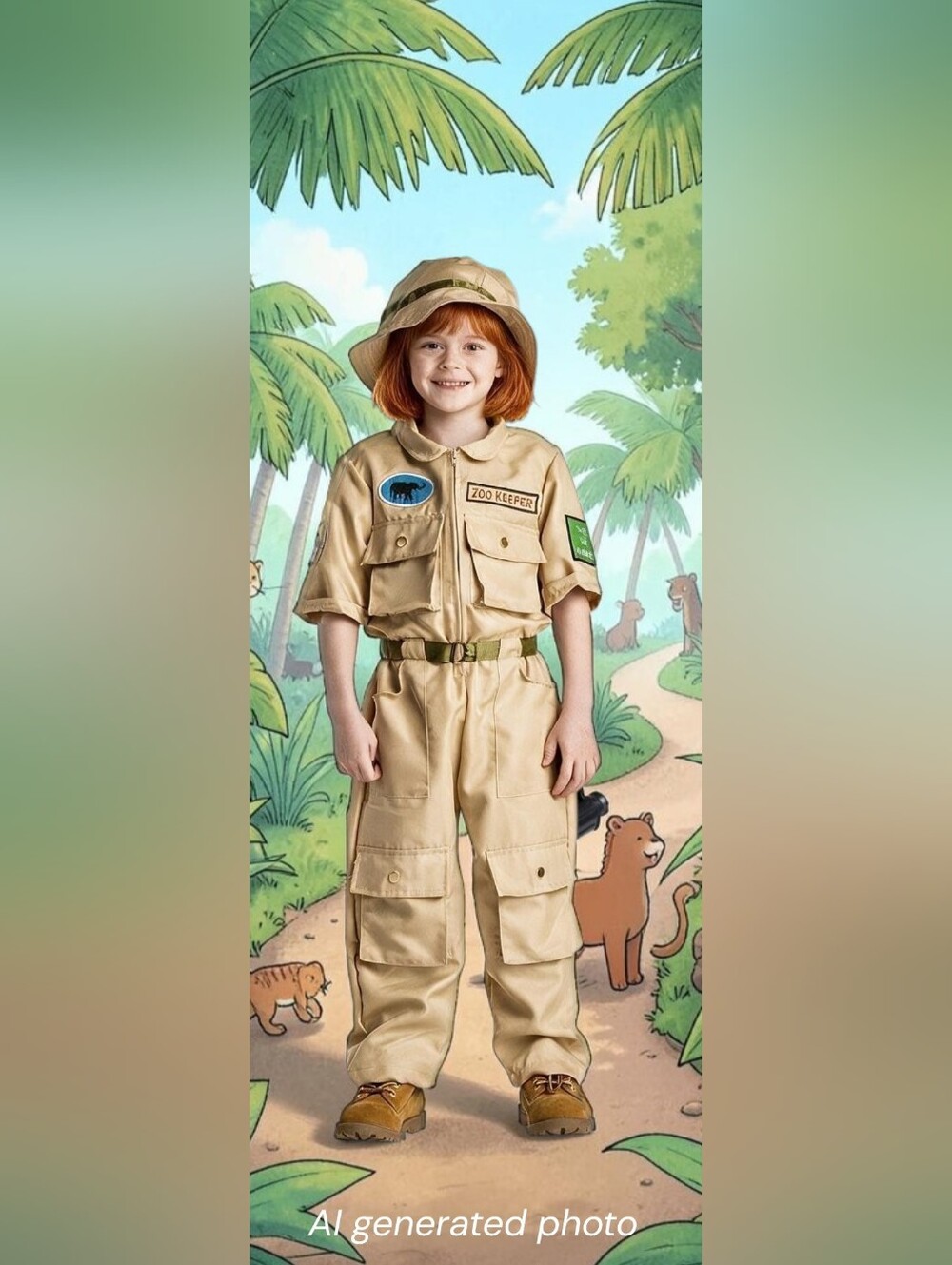 Kids Safari Zookeeper Costume, 2T